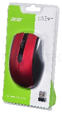 Мышь Acer OMR032 черный/красный оптическая (1600dpi) беспроводная USB (4but)