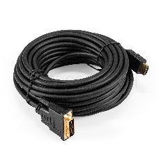 Кабель HDMI-DVI ExeGate EX-CC-HDMIM-DVIM-10.0 (19M/19M, single link, 10м, позолоченные контакты)