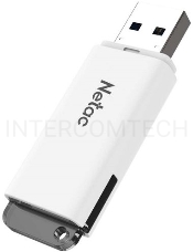 Флеш Диск Netac U185 64Gb <NT03U185N-064G-20WH>, USB2.0, с колпачком, пластиковая белая