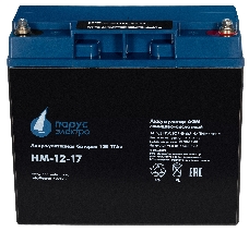 Батарея Парус-электро HM-12-17 (AGM/12В/17,0Ач/,болт M5)