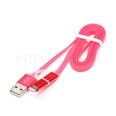 Кабель USB 2.0 Cablexpert CC-mAPUSB2pk1m, AM/microBM 5P - iPhone lightning, 1м, комбо кабель, алюминиевые разъемы, розовый, блистер