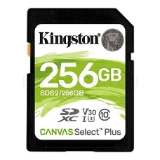 Флеш карта SDXC 256Gb Class10 Kingston <SDS2/256GB>, Canvas Select 100R CL10 UHS-I