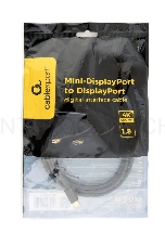 Кабель miniDP<->DP Cablexpert CCP-mDP2-6 , 20M/20M, v.1.2, 4K, 1.8м, черный, позол.разъемы, пакет