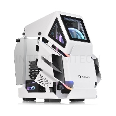 Корпус без блока питания Thermaltake AH T200 Snow/White/Win/SPCC/5mm Tempered Glass*2