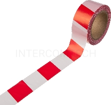 Сигнальная лента ЗУБР Мастер 12240-50-200, цвет красно-белый, 50мм х 200м