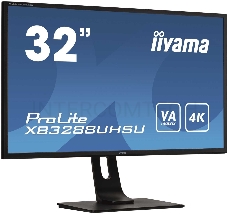 Монитор Iiyama 31.5 ProLite XB3288UHSU-B1 черный VA LED 3ms 16:9 HDMI M/M матовая HAS Pivot 3000:1 300cd 178гр/178гр 3840x2160 DisplayPort Ultra HD USB 6.8кг