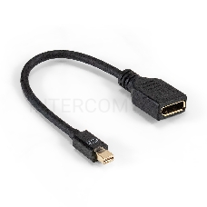 Кабель miniDisplayPort-DisplayPort ExeGate EX-CC-mDPM-DPF-0.15 (mini20M/20M, 0,15м)