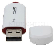 Флеш Диск Silicon Power 16Gb LuxMini 320 SP016GBUF2320V1W USB2.0 белый