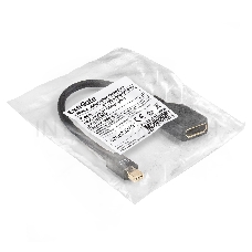 Кабель miniDisplayPort-DisplayPort ExeGate EX-CC-mDPM-DPF-0.15 (mini20M/20M, 0,15м)