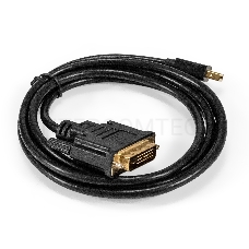 Кабель miniDisplayPort-DVI ExeGate EX-CC-mDPM-DVIM-1.8 (mini20M/25M, 1,8м)