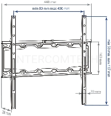 Кронштейн для LED/LCD телевизоров Kromax ELEMENT-3 black