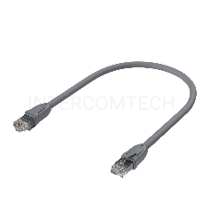 Патч-корд GCR прямой 0.3m UTP кат.6, серый, 24 AWG, ethernet high speed, RJ45, T568B, GCR-52541