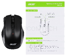 Мышь Acer OMW020 черный оптическая (1600dpi) USB
