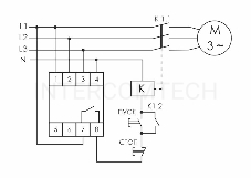 Реле контроля наличия; ассимметрии и чередования фаз CKF-B (монтаж на DIN-рейке 35мм; задержка отключения 3-5с; 3х400/230В+N 2А 1Z) F&F EA04.002.002