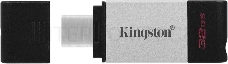 Накопитель KINGSTON DT80 32GB Flash USB 3.2 Gen 1, USB-C Storage