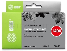 Картридж струйный Cactus CS-PGI1400XLBK черный для HP Canon MB2050/MB2350/MB2040/MB2340 (36мл)