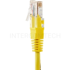 Патч-корд литой Telecom UTP кат.5е 5,0м желтый