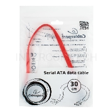 Кабель интерфейсный SATA Cablexpert CC-SATAM-DATA90-0.3M, 30см, угловой разъем, 7pin/7pin, защелка, пакет