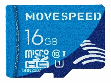 Карта памяти MicroSD 16GB Move Speed FT100 Class 10 без адаптера