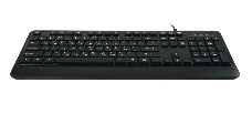 Комплект клавиатура+мышь/ Keyboard/mouse set MK120, USB wired, 104 кл, 1000DPI, 1.8m, black, Foxline