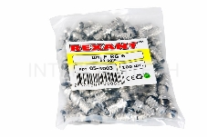 Разъем антенный на кабель Rexant, штекер F для кабеля RG-6 03-008C (100 шт.)