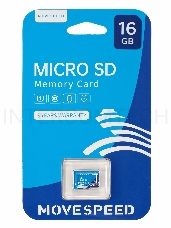 Карта памяти MicroSD 16GB Move Speed FT100 Class 10 без адаптера