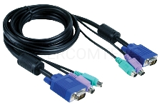 Переключатель D-Link DKVM-CB Кабель KVM длиной 1,8 м с разъемами PS2