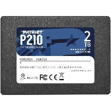 Накопитель SSD Patriot P210 2TB, SATA 2.5, P210S2TB25, 520/430, RET