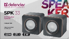 Колонки DEFENDER SPK 33 (2.0 ,5 Вт, питание от USB) 65633