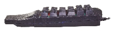 Игровой блок Oklick 701G IRON FIST черный USB for gamer LED (подставка для запястий)