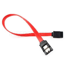 Кабель интерфейсный SATAIII Cablexpert CC-SATAM-DATA-0.3M, 30см, 7pin/7pin, защелка, пакет