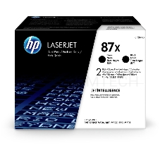 Тонер-картридж двойная упаковка HP 87X (CF287XF/CF287XD) черный для LJ M506/M501/M5272*18 000 стр.)