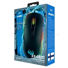 Игровая мышь SVEN RX-G820 (6+1кл. 200-4800 DPI. ПО. SoftTouch. RGB-подсветка. игров. упак) Игровая мышь SVEN RX-G820 (6+1кл. 200-4800 DPI. ПО. SoftTouch. RGB-подсветка. игров. упак)