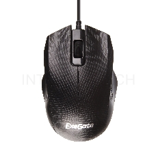 Мышь проводная ExeGate EX264100RUS SH-9027  <black, optical,  3btn/scroll, 1000dpi, USB, шнур 1,5м.>, Color box