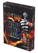 Игровой блок Oklick 701G IRON FIST черный USB for gamer LED (подставка для запястий)
