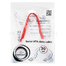 Кабель интерфейсный SATAIII Cablexpert CC-SATAM-DATA-0.3M, 30см, 7pin/7pin, защелка, пакет