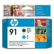 Картридж струйный HP №91 C9460A черный матовый/голубой печатающая головка для HP Z6100