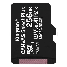 Флеш карта microSDHC 256GB microSDXC Class10 Kingston <SDCS2/256GBSP> UHS-I Canvas Select up to 100MB/s без адапт