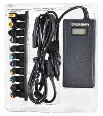 Блок питания Ippon D65U автоматический 65W 15V-19.5V 8-connectors 1.5A 1xUSB 2.1A от бытовой электросети LСD индикатор