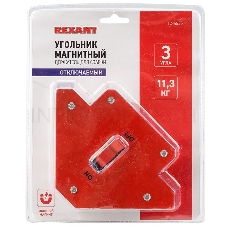 Магнитный угольник-держатель для сварки, отключаемый на 3 угла, усилие 11,3 кг | 12-4835 | REXANT
