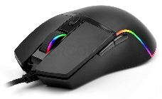 Мышь Оклик 717G PROPHECY черный оптическая (6400dpi) USB (6but)