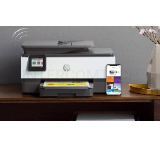 МФУ струйный HP OfficeJet 8023 (1KR64B), принтер/сканер/копир, A4 Duplex WiFi USB RJ-45 черный/белый