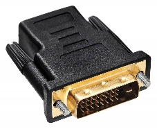 Адаптер Buro HDMI-19FDVID-M_ADPT HDMI-19M(F)/DVI-D(M) с позол. конт.