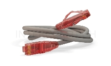 Патч-корд U/UTP, Cat.5e (100% Fluke Component Tested), LSZH, 1 м, серый
