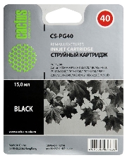 Картридж струйный Cactus CS-PG40 черный для Canon Pixma MP150/ MP160/ MP170/ MP180 (18ml)