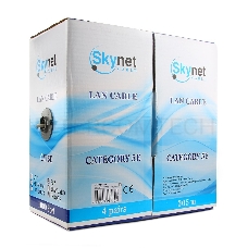 Кабель SkyNet Standart FTP indoor 4x2x0,48, медный, FLUKE TEST, кат.5e, однож., 305 м, box, серый