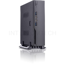 Корпус с внешним блоком питания 120Вт. Сase Foxline mITX 120W ext., DC-converter, 2xUSB3.0, 1x40mmFan, Black, VESA, powercord