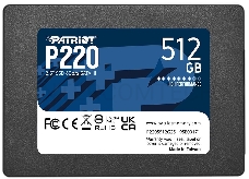 Накопитель SSD Patriot P220 512GB, SATA 2.5, P220S512G25, 550/500, RET