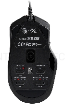 Мышь A4Tech Bloody X5 Max черный оптическая (10000dpi) USB (9but)