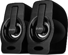 Колонки чёрные Sven 255 (2x3W, RGB подсветка, USB)